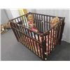Image 1 : Wooden Playpen + 6 Dolls