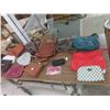 Image 1 : Assortment of Purses + Ladies Tall Boots