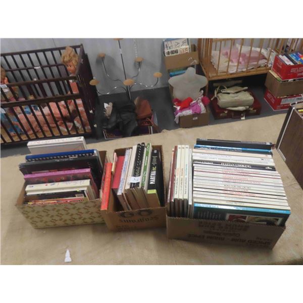 Box of Sheet Music, Box of Gardening Books