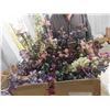Image 4 : Box of Silk Flowers ; Eucalyptus & 9 Doll Holders