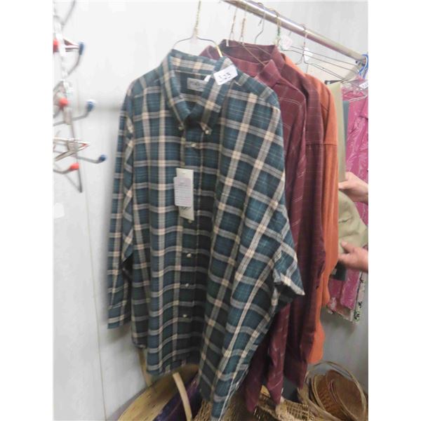 New Men's Clothes ; 4 Shirts, 2 Pants Sz 44