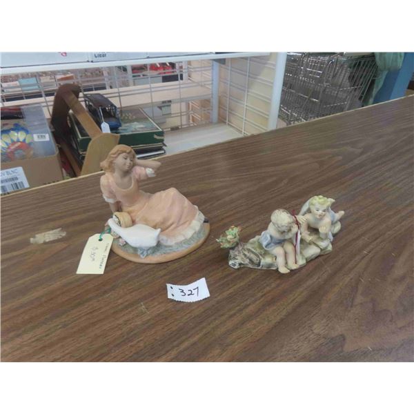 Naple Pottery, Halian Bisque Figurine