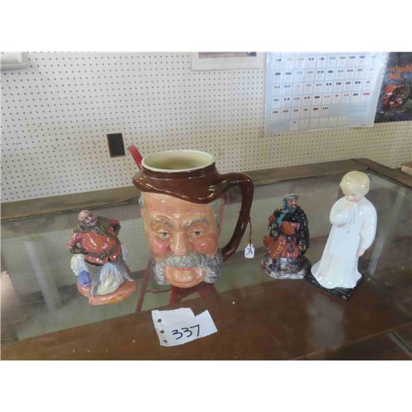 3 Royal Doulton Figurines & Toby Mug