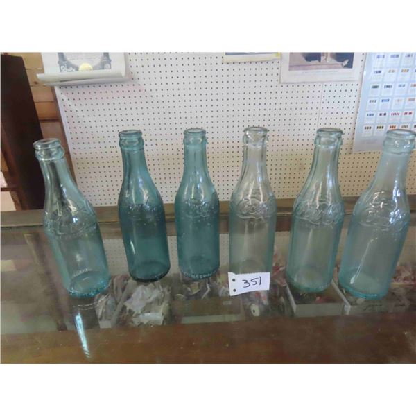 6 Pack Early (Pre 1919) Coca-Cola Bottles
