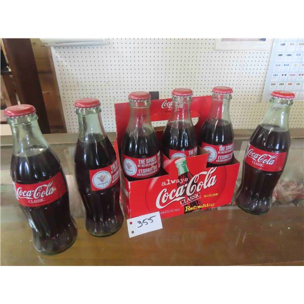 6 Pack Olympic Coca-Cola 1999 Winnipeg with Carrier