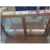 Image 5 : Vintage Store Counter Glass Display Case with Sliding Wooden Door + Back 