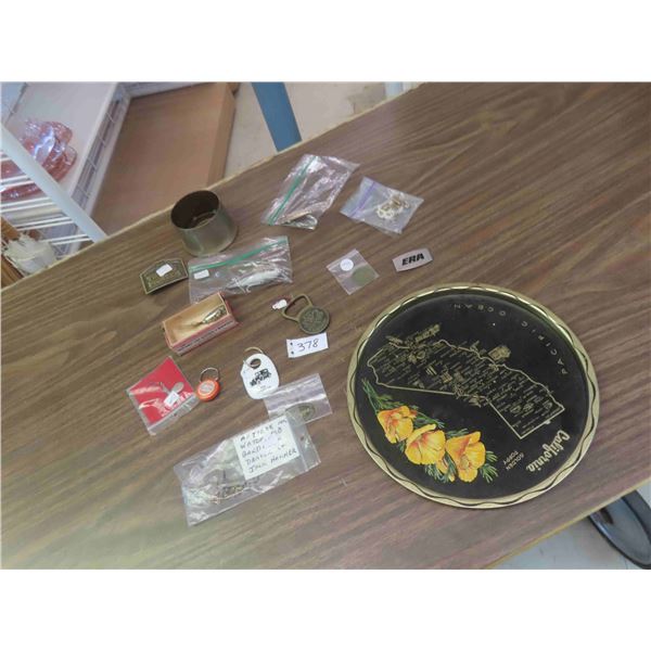 Watch Fobs, Keychains, Belt Buckles, Bottle Openers, Vintage Fish Hooks