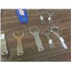 Image 2 : Vintage Bottle Openers with Pop or Beer Advertisements