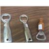 Image 4 : Vintage Bottle Openers with Pop or Beer Advertisements