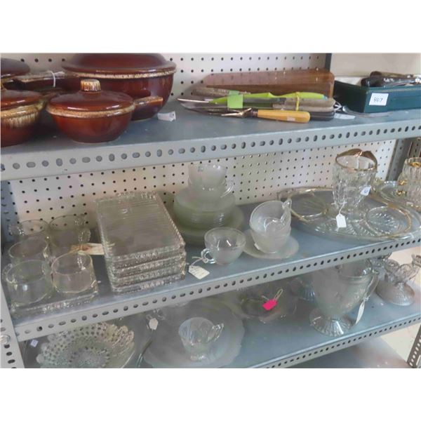 Cut Glass, Trays, Cream, Sugar, Pitchers, Mugs