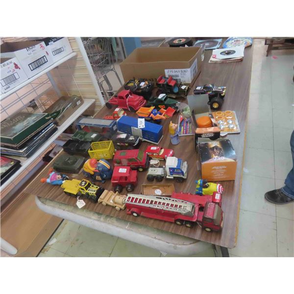 Tonka Ladder Truck, Metal + Plastic Trucks, Vans, Jeep, Cars, Star Wars Toys