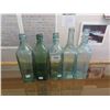 Image 1 : 5 Liquor Bottles with Cork Top - approx. 100 years old 