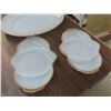 Image 2 : 37 pcs Fire King ; Platters, Cups, Saucers, Plates, Bowls