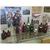 Image 1 : 12 Bottles Liquor Including Hudson Bay Medical Bottle, Kidney + Liver Cure, Flasks, 