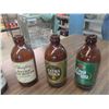 Image 2 : 8 Stubby Beer Bottles with Paper Labels ; Crown, Tartan, plus more