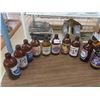 Image 1 : 10 Stubby Beer Bottles with Labels ; Trilight, Colt 45 , plus others