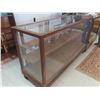 Image 2 : Oak Framed Display Cabinet with Glass Doors 100+ Years Old  24" x 40" x 72" 