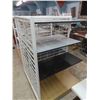 Image 1 : 2 Metal 2 Sided Display Racks 38" d x 36"w x 55" 