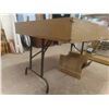 Image 2 : 4' Square Dump Table 36" high  with Folding Legs