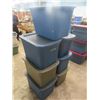 Image 2 : 7 Sterlite Totes with Lids - 18 Gal