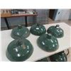 Image 1 : 5 Porcelain Light Shades - Base Across 14" 