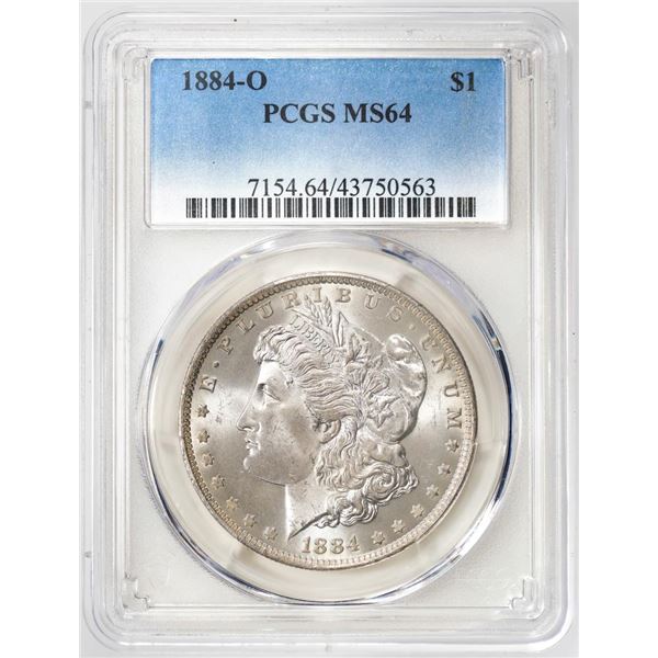 1884-O $1 Morgan Silver Dollar Coin PCGS MS64