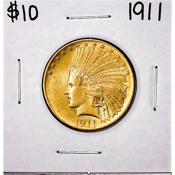 1911 $10 Indian Head Eagle Gold Coin