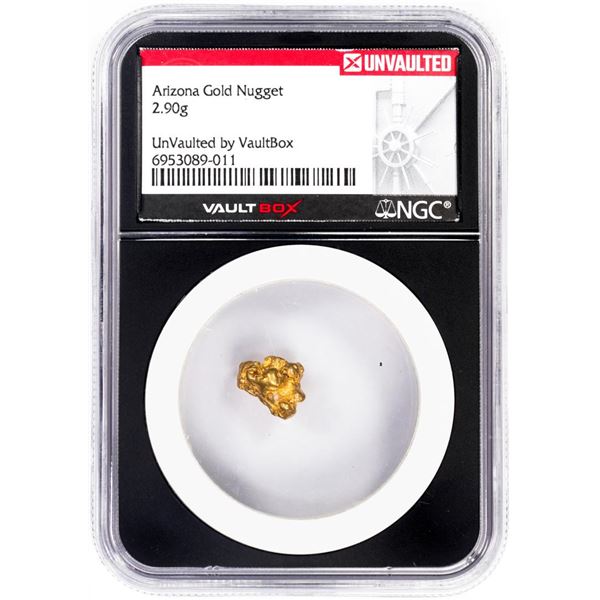 2.90 Gram Arizona Gold Nugget NGC Vaultbox Unvaulted