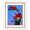 Image 1 : Peter Max "Umbrella Man" Original Mixed Media on Paper