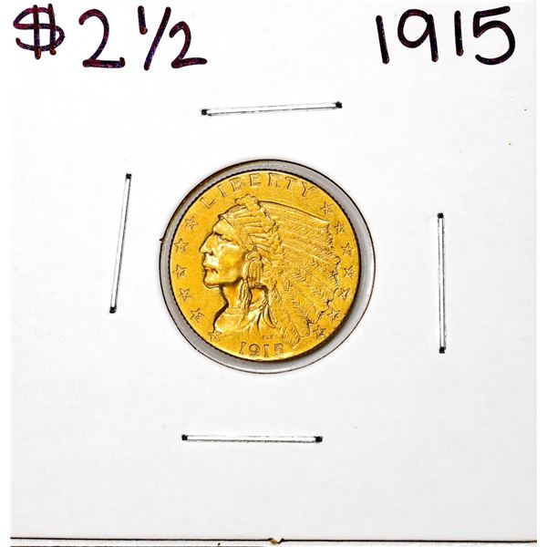 1915 $2 1/2 Indian Head Quarter Eagle Gold Coin