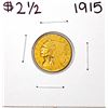 Image 1 : 1915 $2 1/2 Indian Head Quarter Eagle Gold Coin