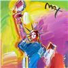 Image 2 : Peter Max "Statue of Liberty" Original Mixed Media on Paper