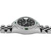 Image 6 : Rolex Ladies Stainless Steel Black Index Emerald and Diamond Date Wristwatch With Rolex Box