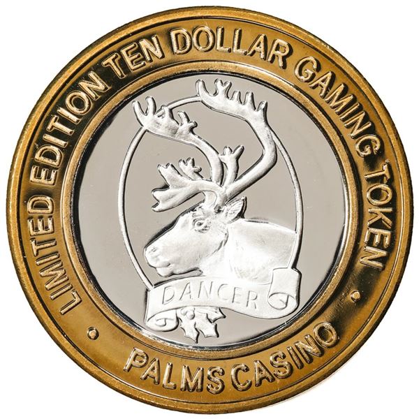 .999 Silver Palms Casino Las Vegas, NV $10 Casino Limited Edition Gaming Token