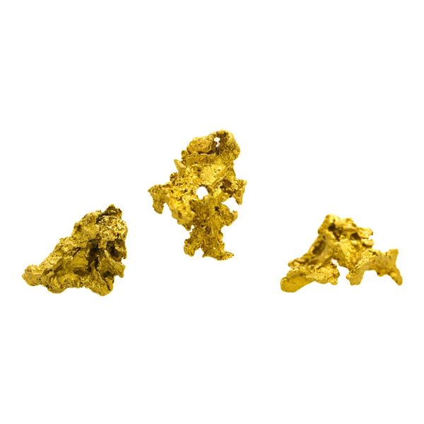 Lot of Mexico Gold Nuggets 2.46 Grams Total Weight