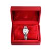 Image 9 : Rolex Ladies Stainless Steel Silver Linen Date Wristwatch With Rolex Box