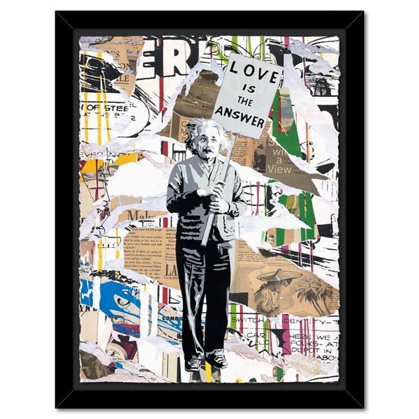 Mr. Brainwash  Einstein  Original Mixed Media on Paper