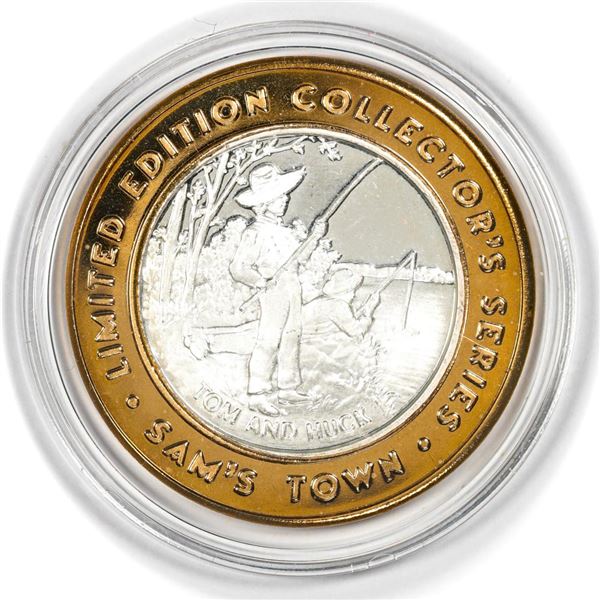 .999 Fine Silver Sam's Town Casino Robinsonville, MS $10 Limited Edition Gaming Token