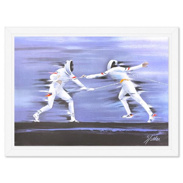 Victor Spahn "Fencing" Limited Edition Lithograph on Paper