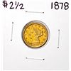 Image 1 : 1878 $2 1/2 Liberty Head Quarter Eagle Gold Coin