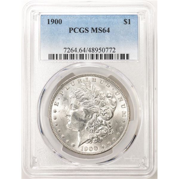 1900 Morgan Silver Dollar Coin PCGS MS64