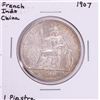 Image 1 : 1907 French Indo China 1 Piastre Silver Coin