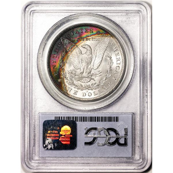 1885-O $1 Morgan Silver Dollar Coin PCGS MS63 Amazing Reverse Toning