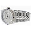 Image 8 : Rolex Mens Stainless Steel Slate Gray Sapphire and Diamond Datejust Wristwatch