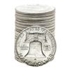Image 2 : Roll of (20) Brilliant Uncirculated 1963 Franklin Half Dollar Coins