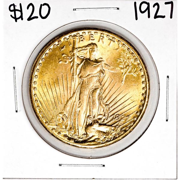 1927 $20 St. Gaudens Double Eagle Gold Coin