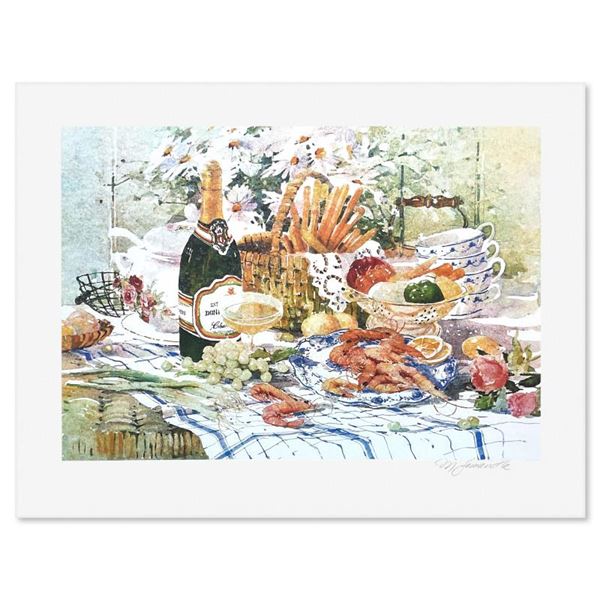 Marilyn Simandle "Late Brunch" Limited Edition Serigraph on Paper