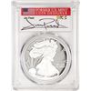 Image 1 : 2020-W $1 Proof American Silver Eagle Coin PCGS PR70DCAM FDOI Jim Peed Signed