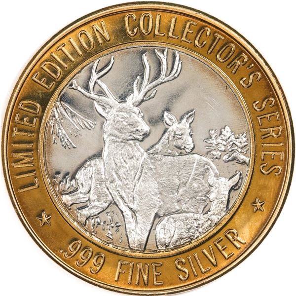 .999 Fine Silver Rainbow Casino & Bingo $10 Limited Edition Gaming Token