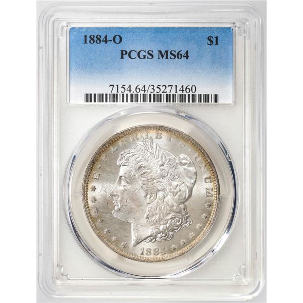 1884-O $1 Morgan Silver Dollar Coin PCGS MS64